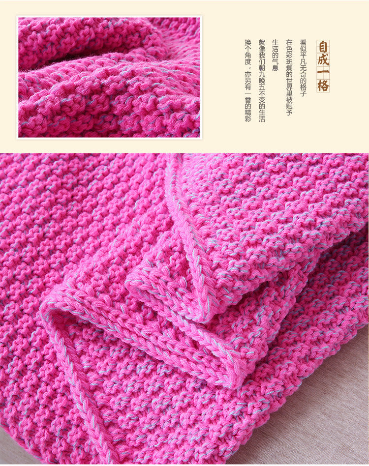 Solid Color Imitation Cashmere Mermaid Blanket
