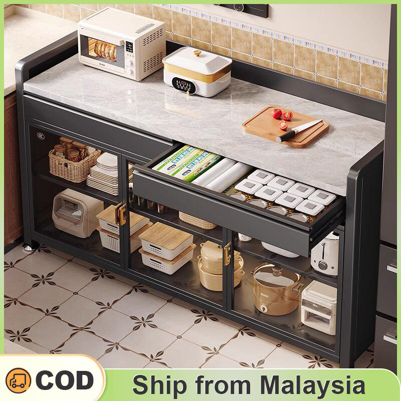 YOYO Steel Marble Kitchen Sideboard
