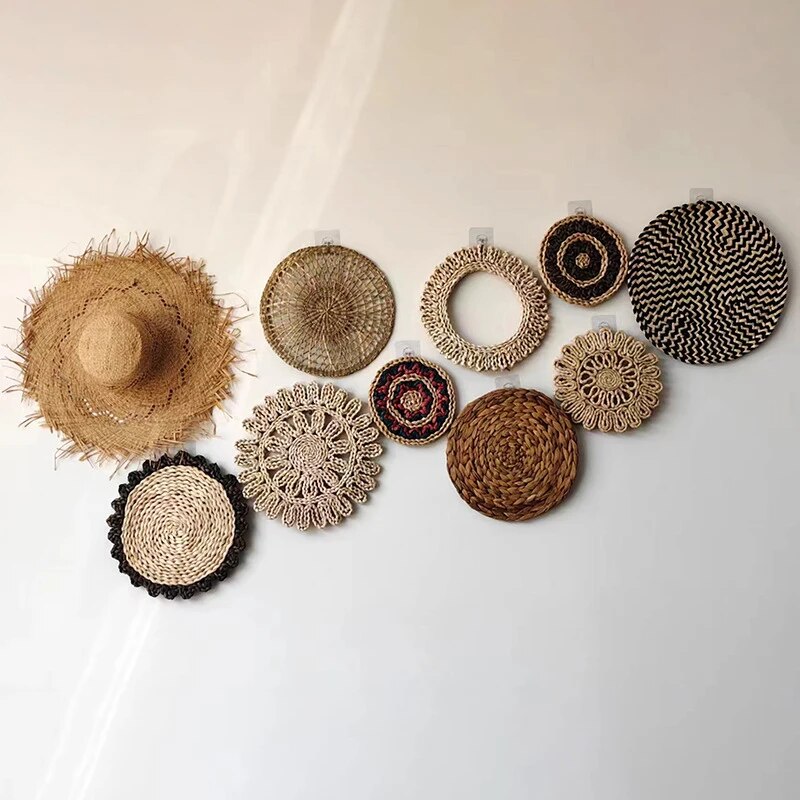 Boho Rattan Woven Wall Decor