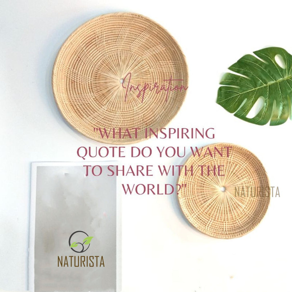 Natural Rattan Wall Hanging Tray