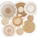 Boho Rattan Wall Basket Set