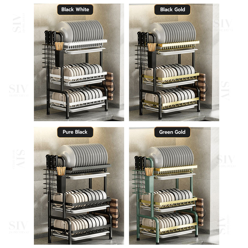 SIV Multi-Tier Stainless Steel Dish Rack