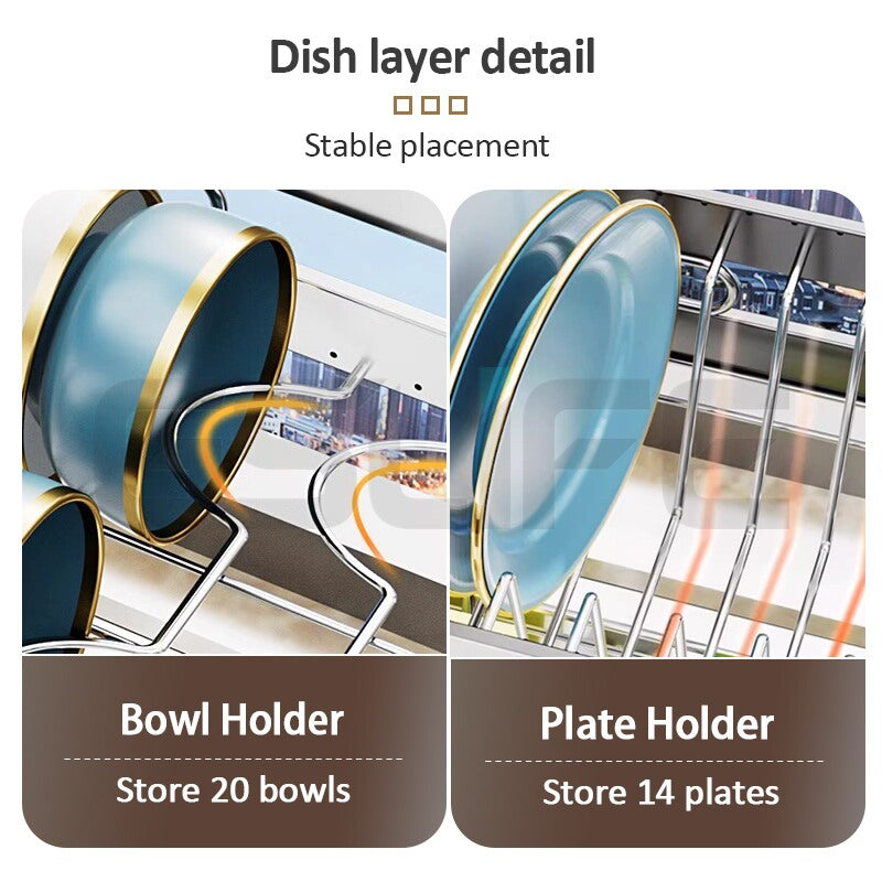 GSlife Stainless Steel Dish Rack