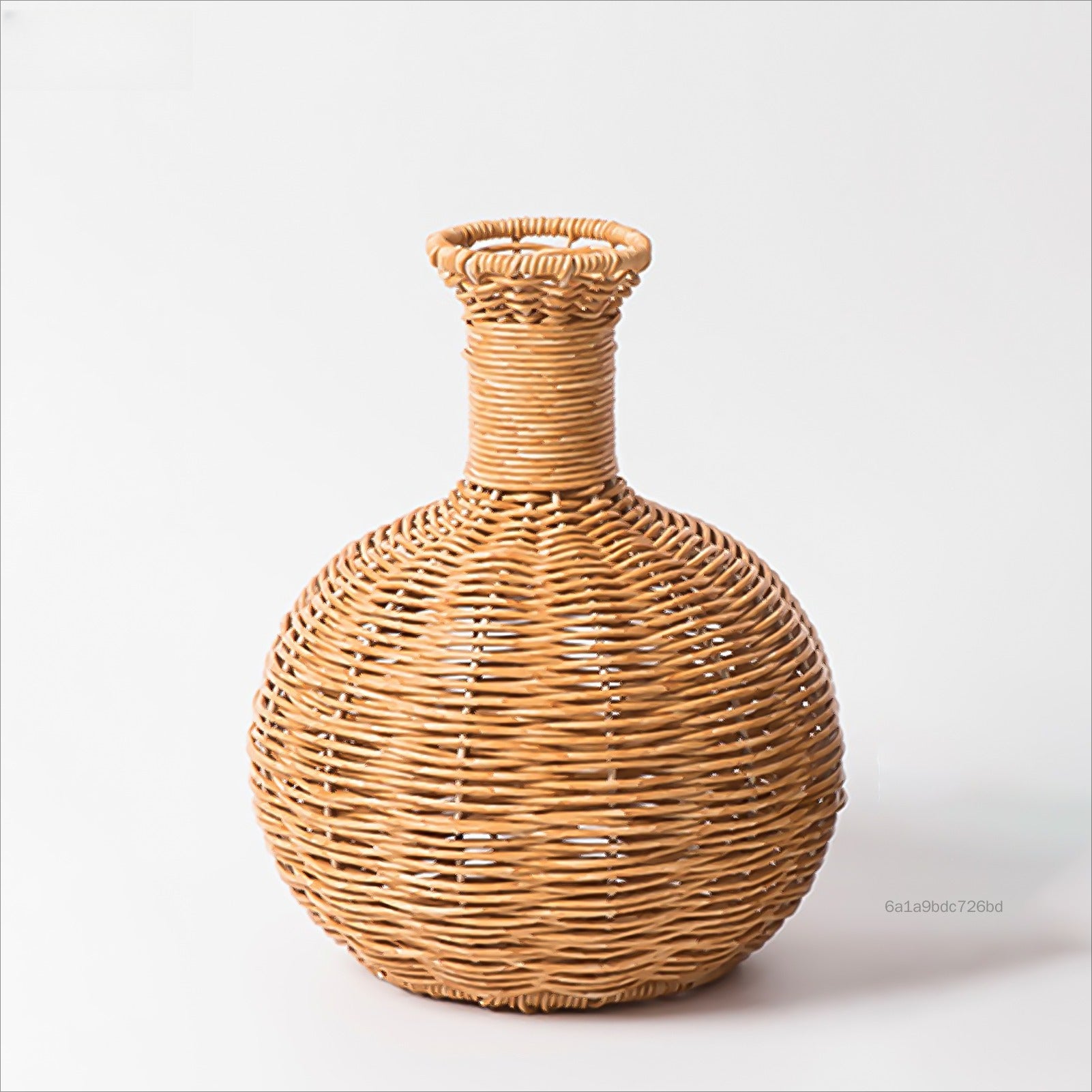 Retro Rattan Boho Vase Decor