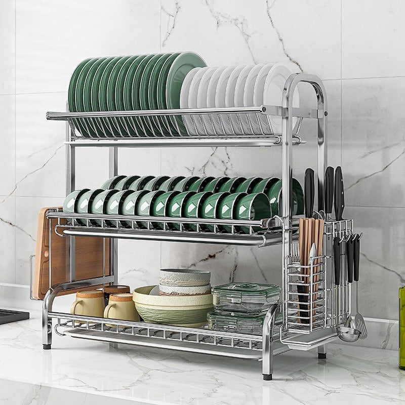 GSlife 304 Stainless Steel Multi-Tier Dish Rack