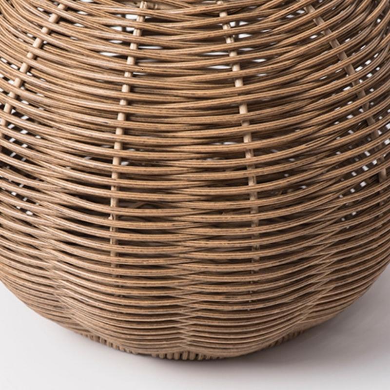 Faux Rattan Farmhouse Flower Vase