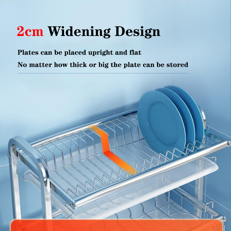 GSlife 304 Stainless Steel Multi-Tier Dish Rack