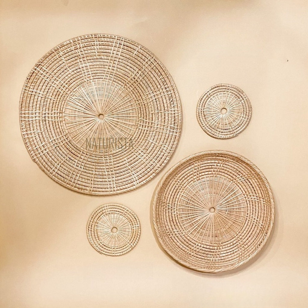 Natural Rattan Wall Hanging Tray