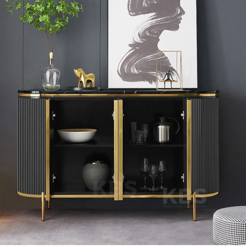 KBS 5FT Pafos Marble Sideboard