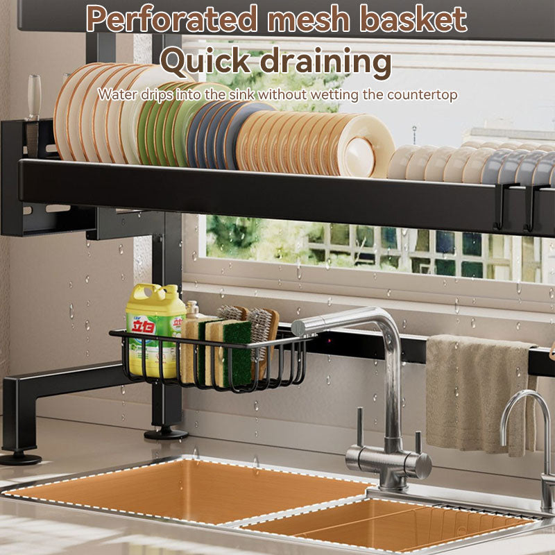 2 Tier Stainless Steel Dish Drying Rack