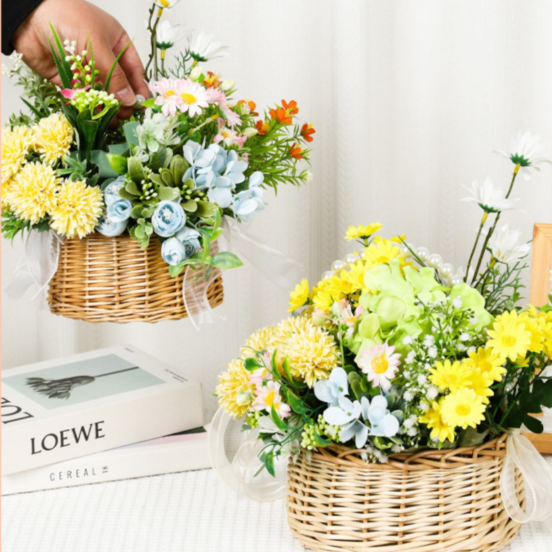Handmade Rattan Wedding Flower Basket