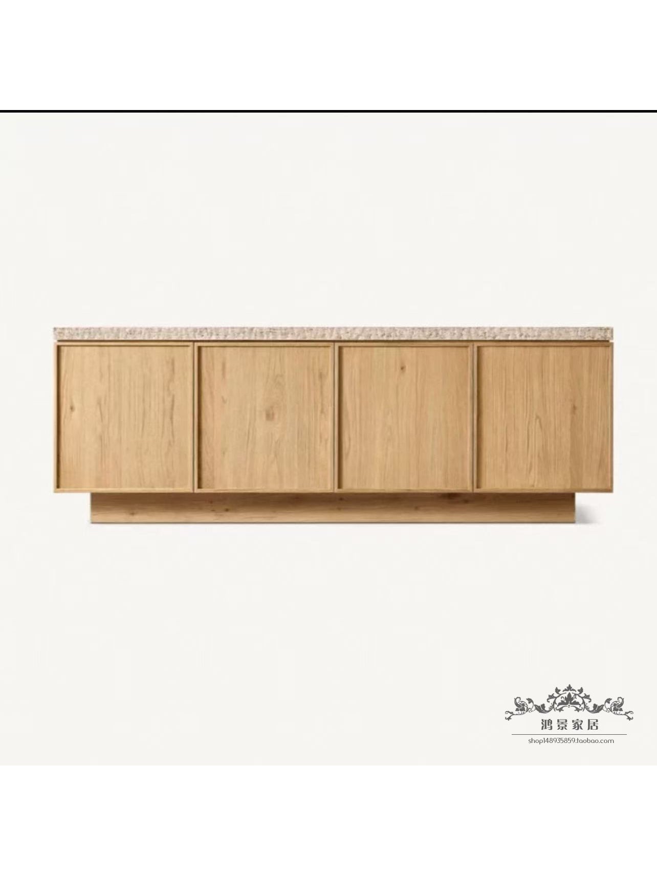 Designer Solid Wood Display Sideboard