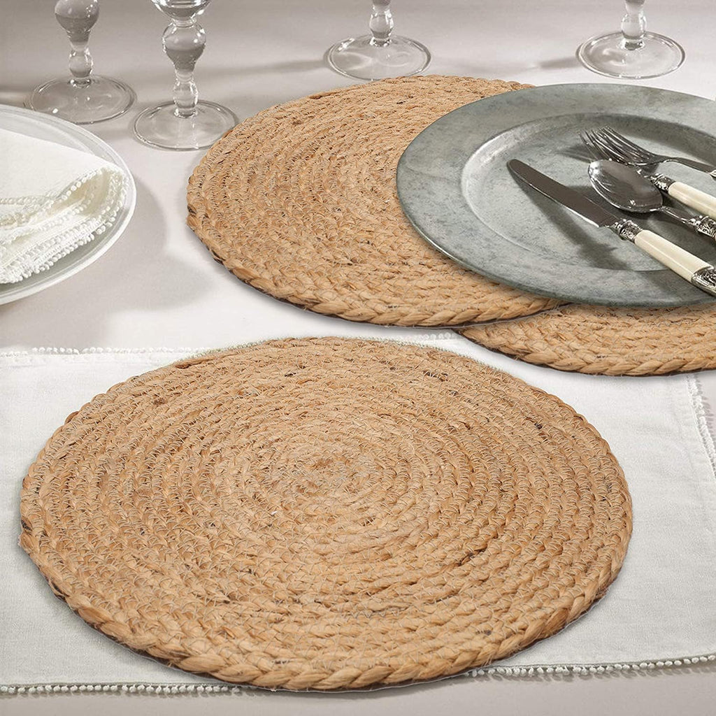 Handwoven Rattan Dining Placemats