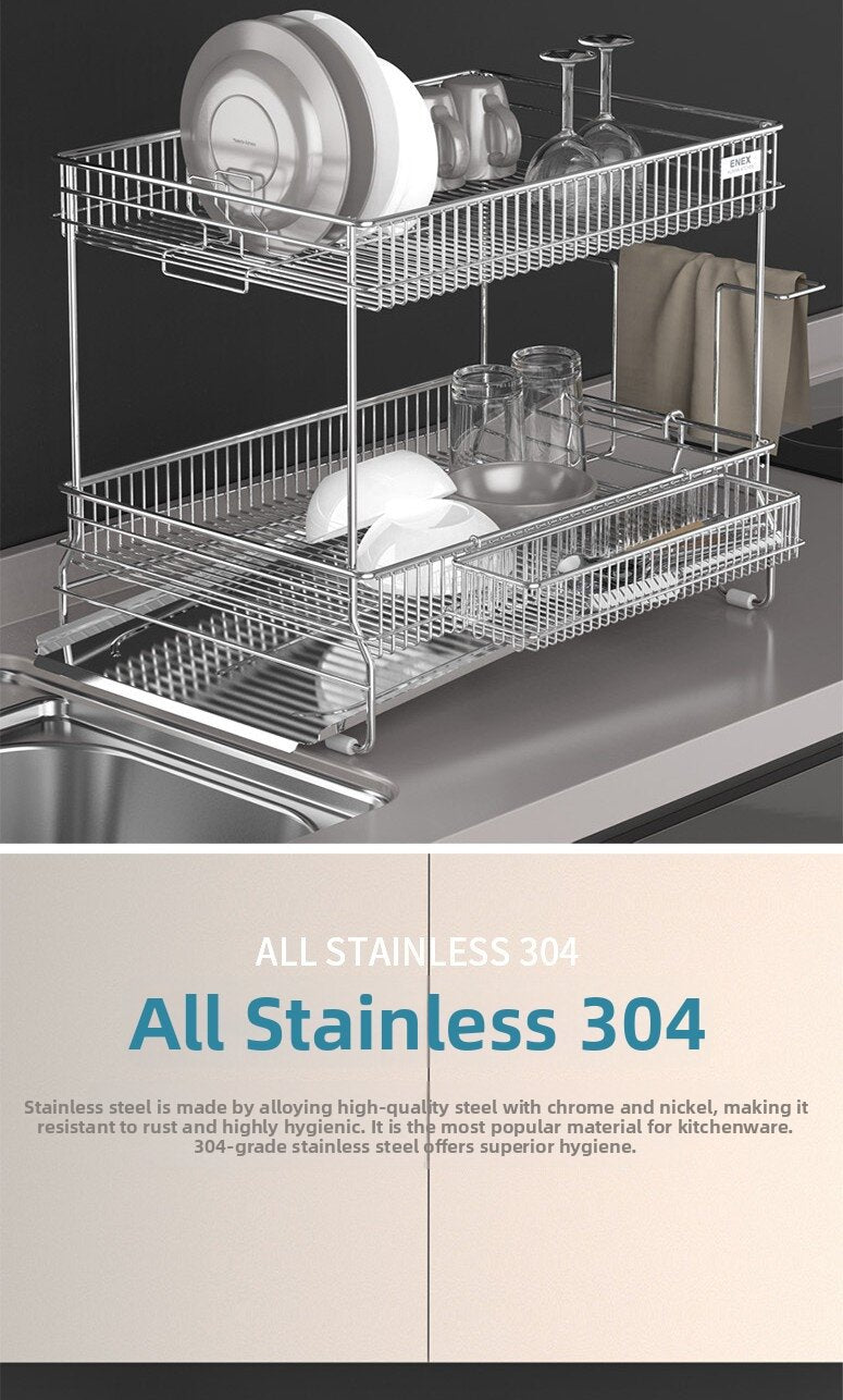 ENEX 304 Stainless Steel Dish Drying Rack