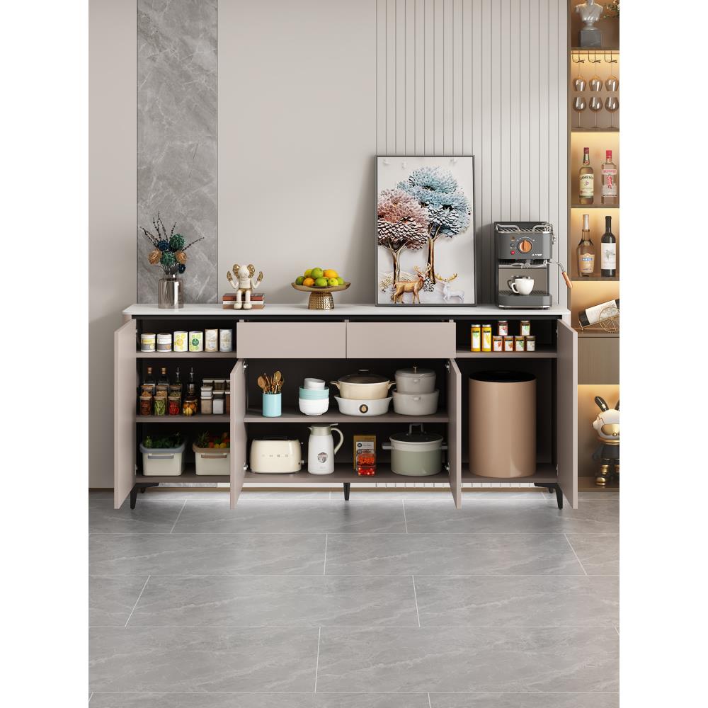Curved Luxe Stone Sideboard