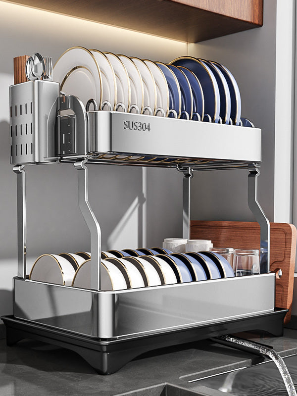 HANYUXUAN 304 Stainless Steel Dish Rack