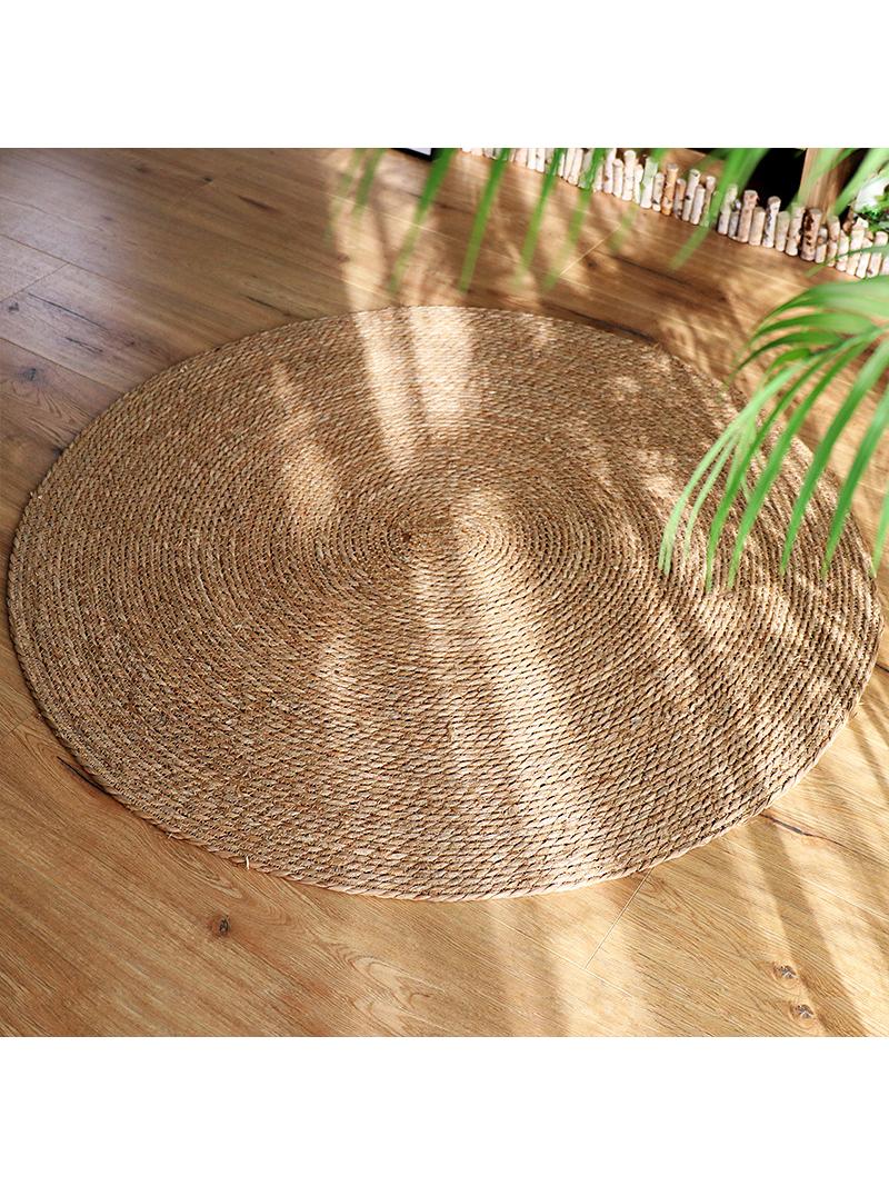 FENGHONGTAO Rattan Straw Rug