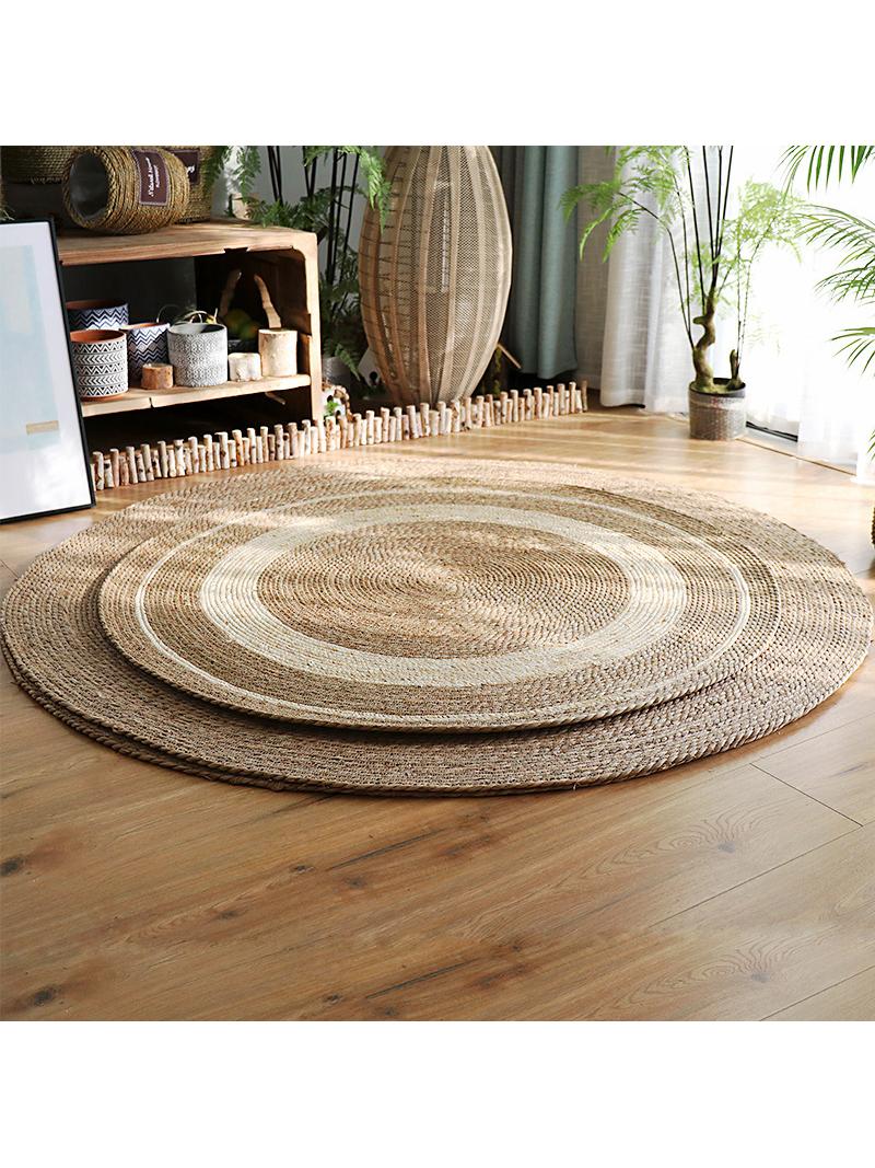FENGHONGTAO Rattan Straw Rug