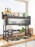 Dustproof Stainless Steel Kitchen Dish Rack