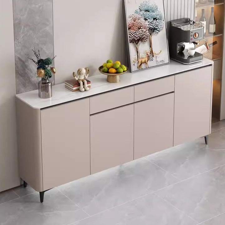 Curved Luxe Stone Sideboard