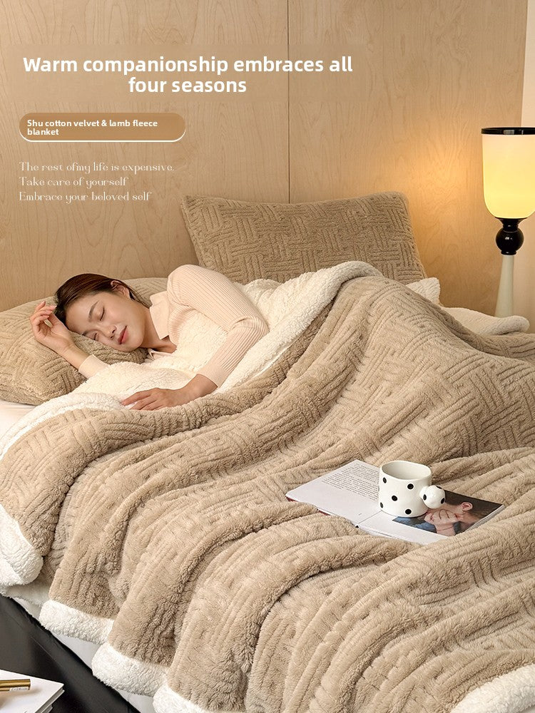 KAMONI | Thick Lamb Wool Blanket