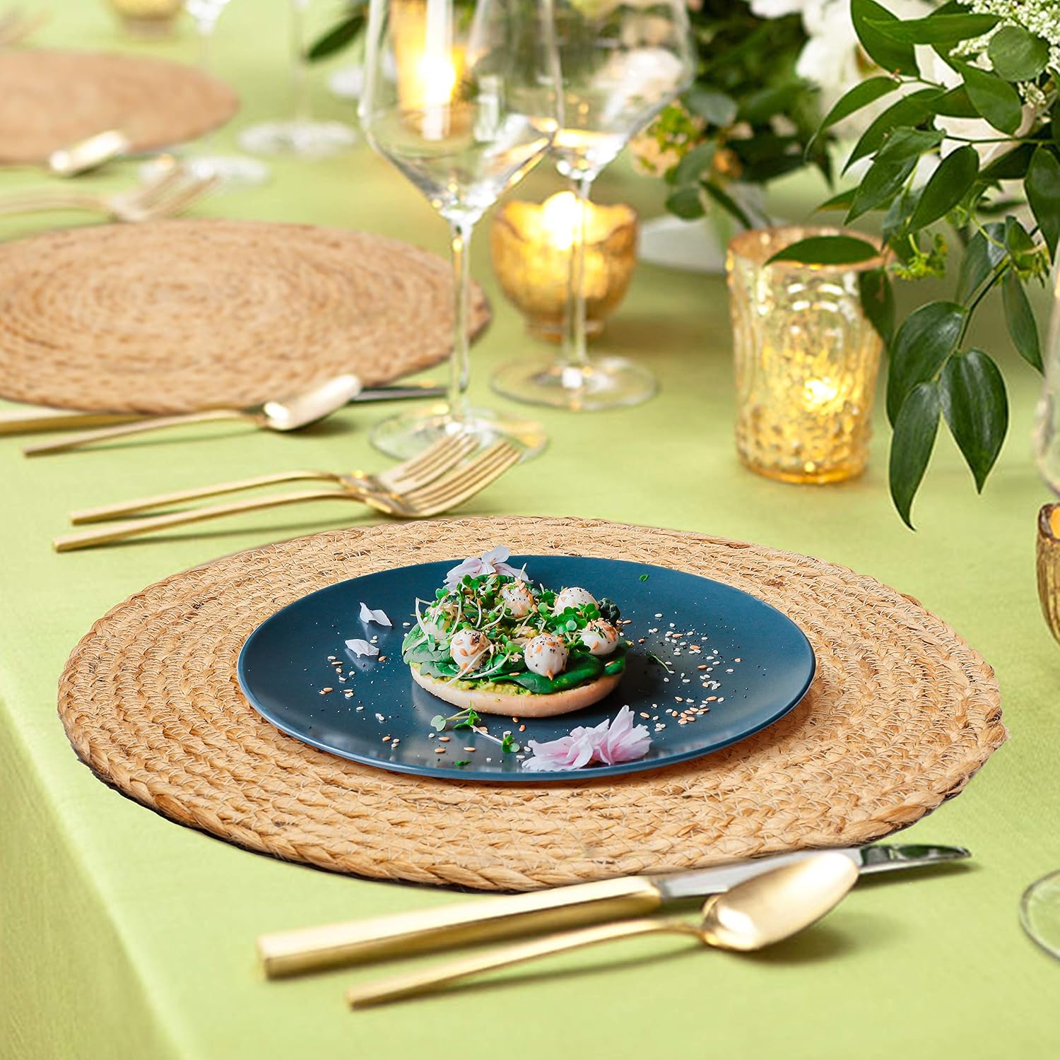 Handwoven Rattan Dining Placemats