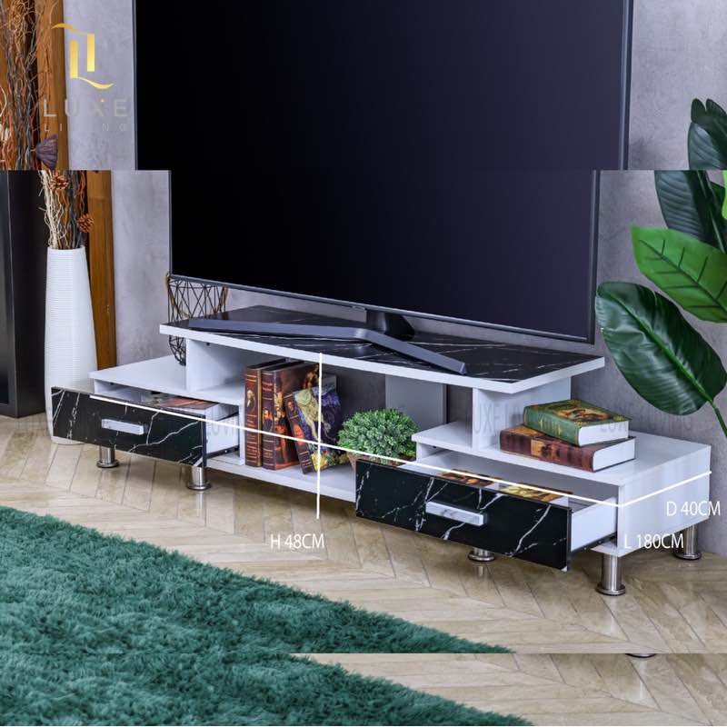 Korra Marble Strap 6ft TV Rack