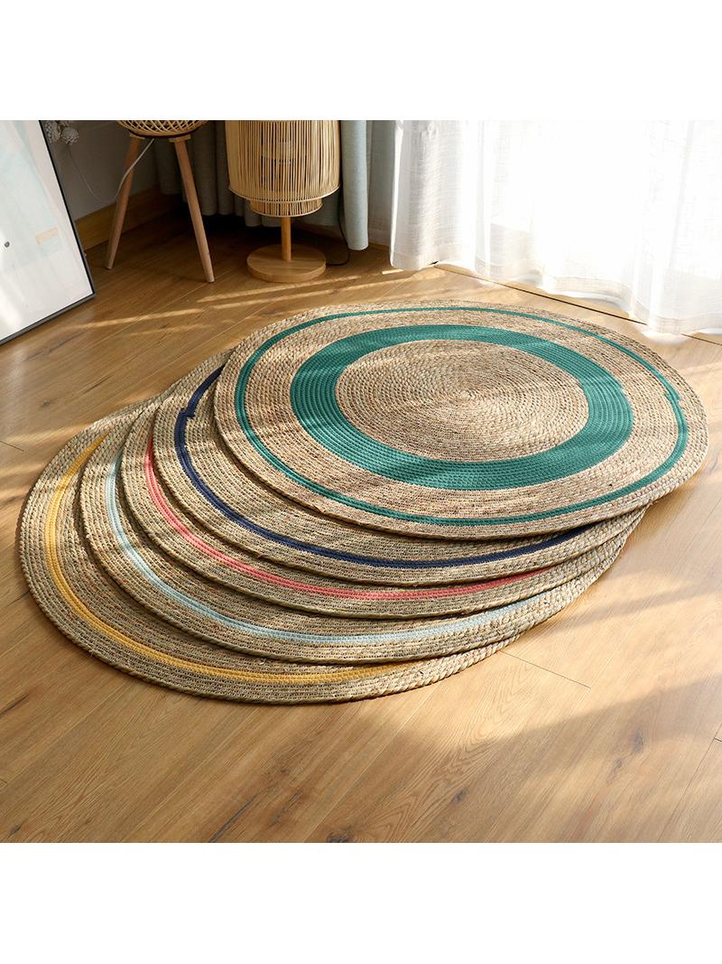 FENGHONGTAO Rattan Straw Rug