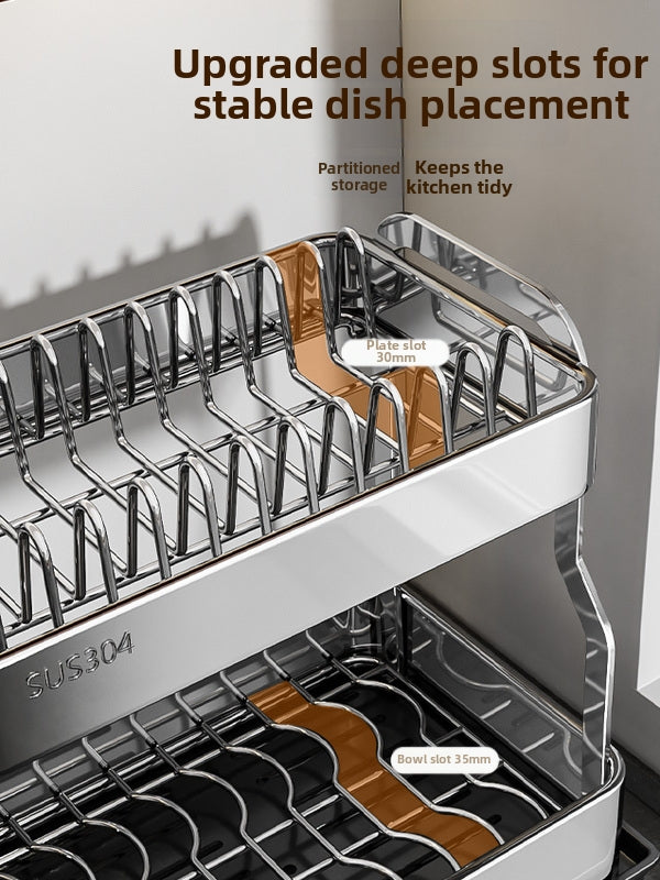 HANYUXUAN 304 Stainless Steel Dish Rack