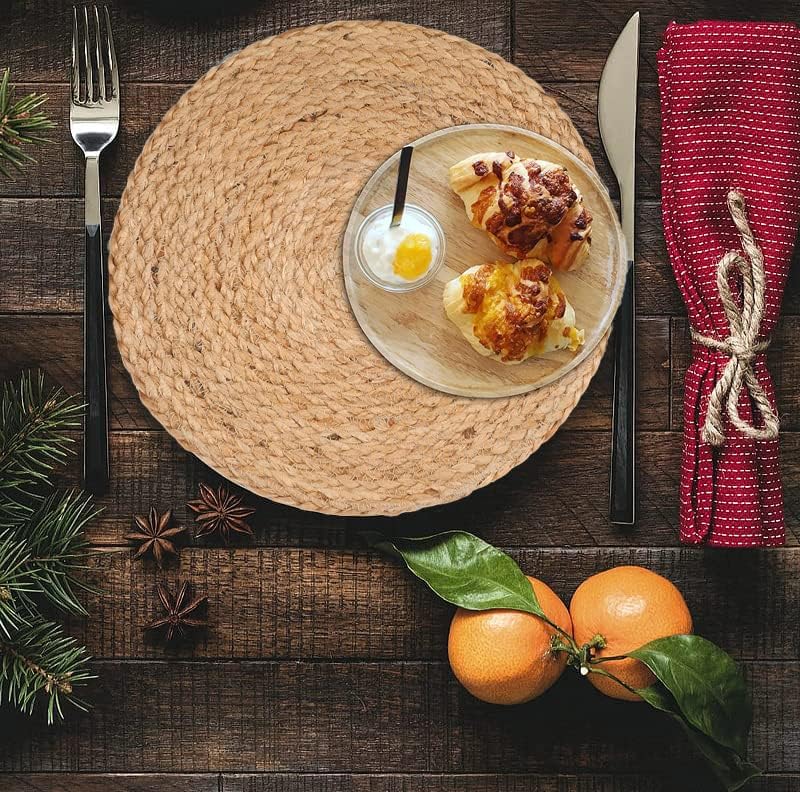 Handwoven Rattan Dining Placemats