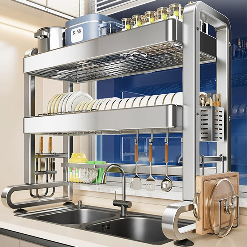 Stainless Steel Sink Dish Storage Rack