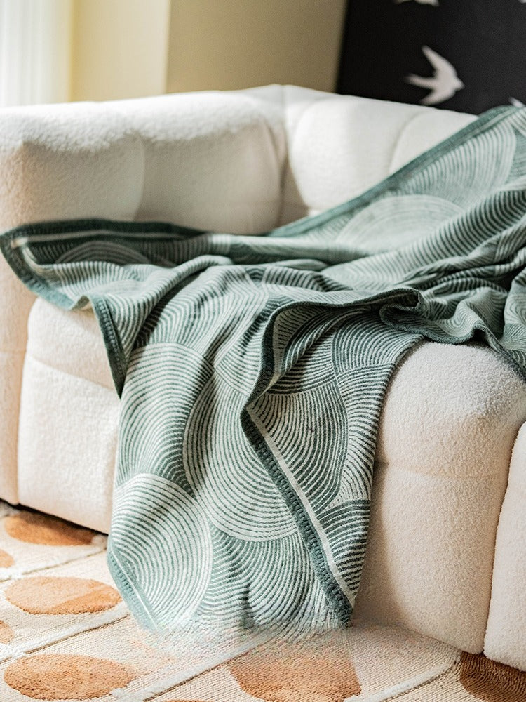 Green Simple Wool Velvet Leisure Blanket