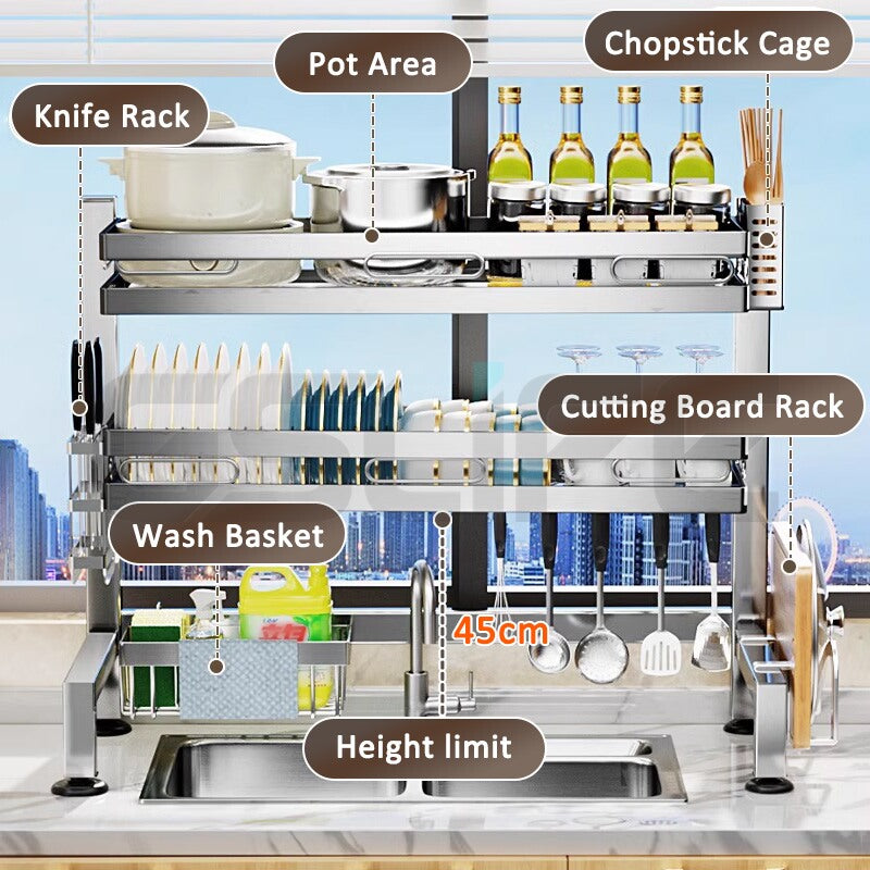 GSlife Stainless Steel Dish Rack