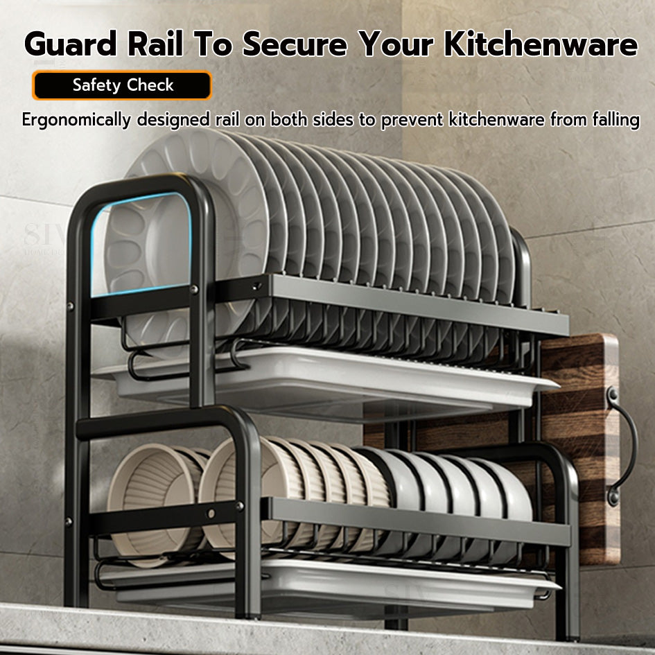 SIV Multi-Tier Stainless Steel Dish Rack