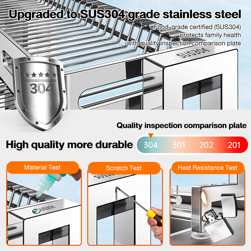 NINI Stainless Steel Dish Drying Rack