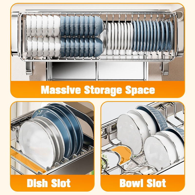 GSlife 2-Tier Stainless Steel Dish Rack