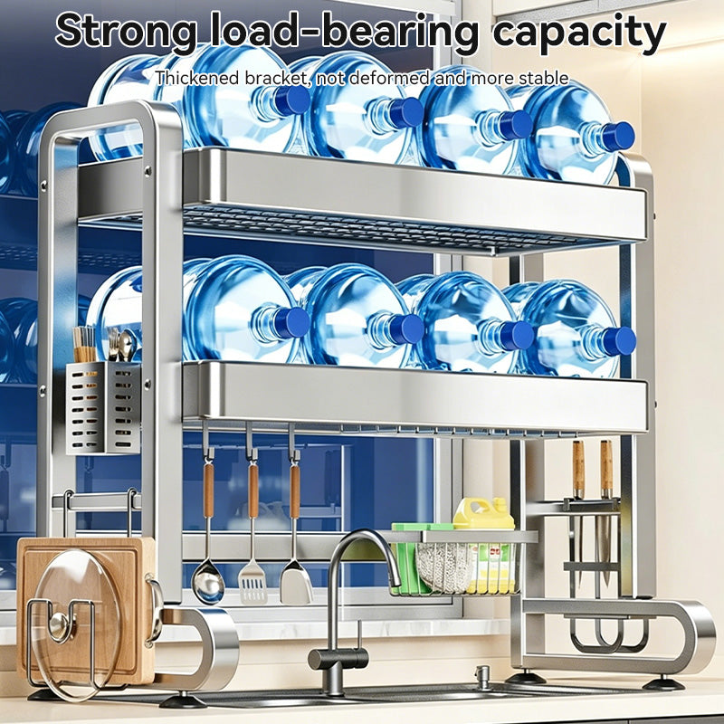 Stainless Steel Sink Dish Storage Rack