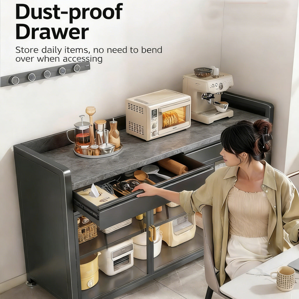 YOYO Steel Marble Kitchen Sideboard
