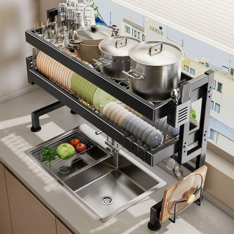 2 Tier Stainless Steel Dish Drying Rack